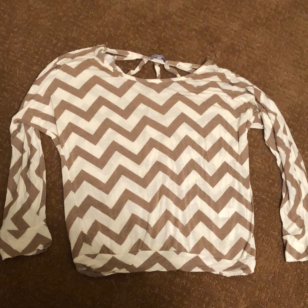Soft knit striped shirt